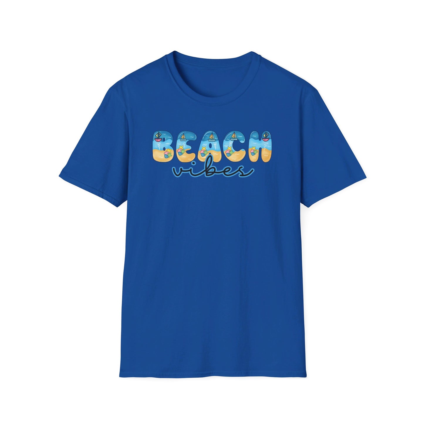 Beach Vibes Beachy Fonts Unisex T-Shirt