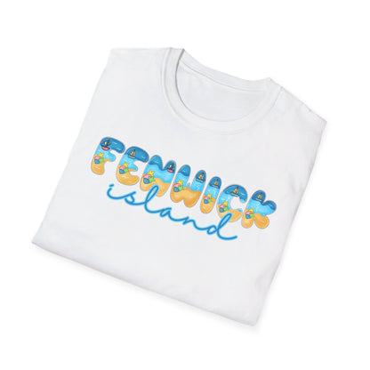 Fenwick Island Delaware Beach Fonts Unisex T-Shirt