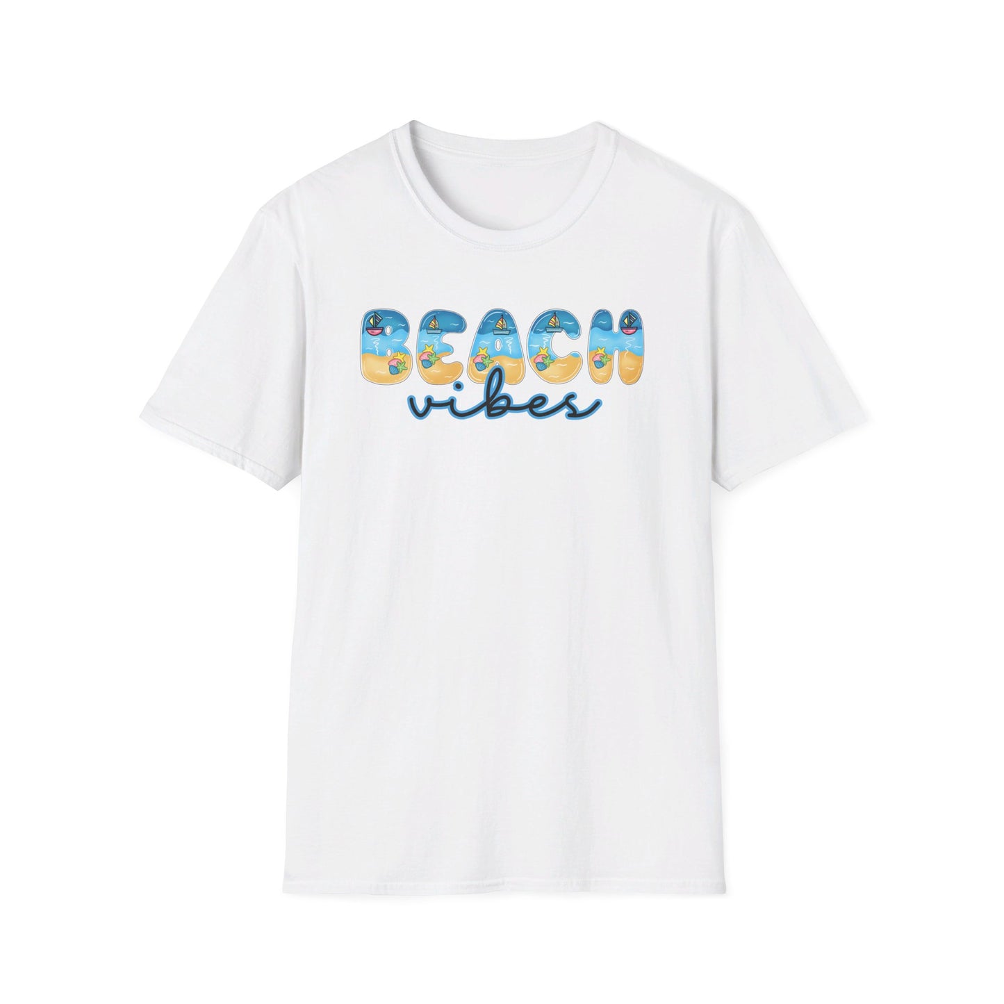 Beach Vibes Beachy Fonts Unisex T-Shirt