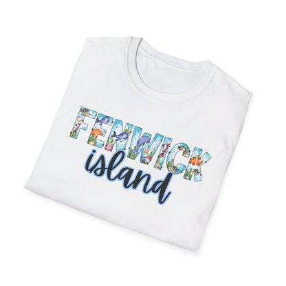 Fenwick Island Delaware Ocean Fonts Unisex T-Shirt