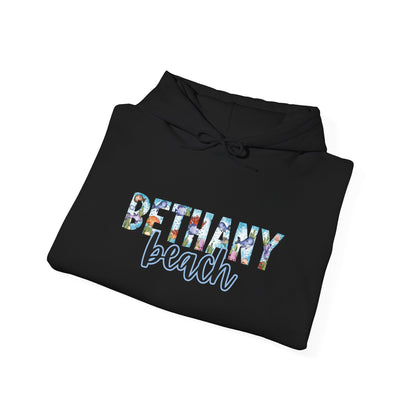 Bethany Beach Delaware Ocean Fonts Unisex Hooded Sweatshirt Hoodie