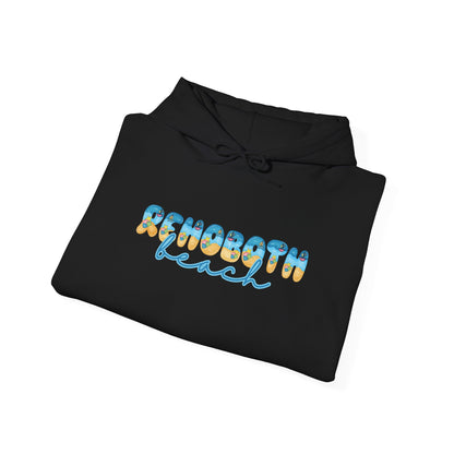 Rehoboth Beach Delaware Beach Fonts Unisex Hooded Sweatshirt Hoodie