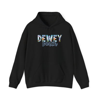 Dewey Beach Delaware Ocean Fonts Unisex Hooded Sweatshirt Hoodie