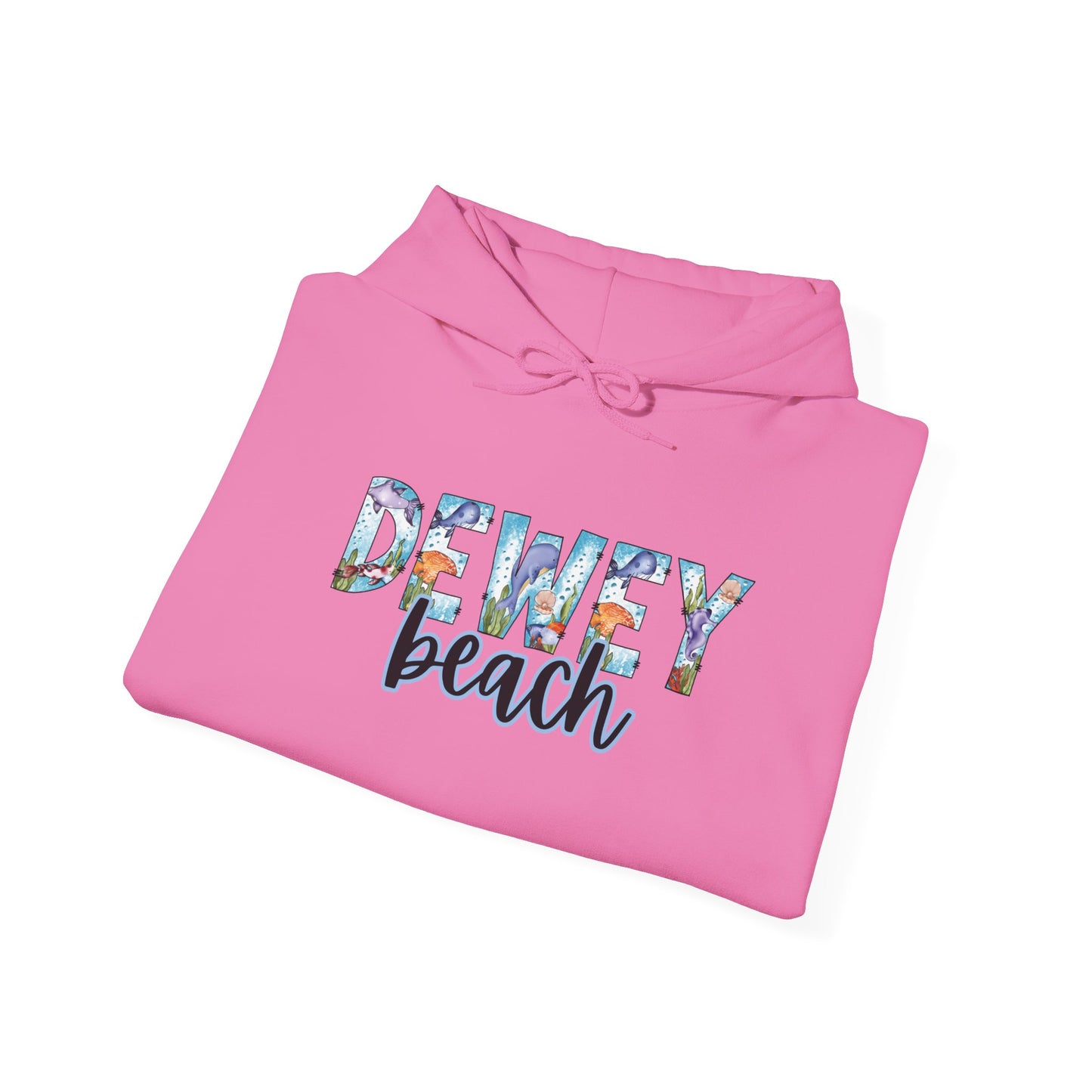 Dewey Beach Delaware Ocean Fonts Unisex Hooded Sweatshirt Hoodie