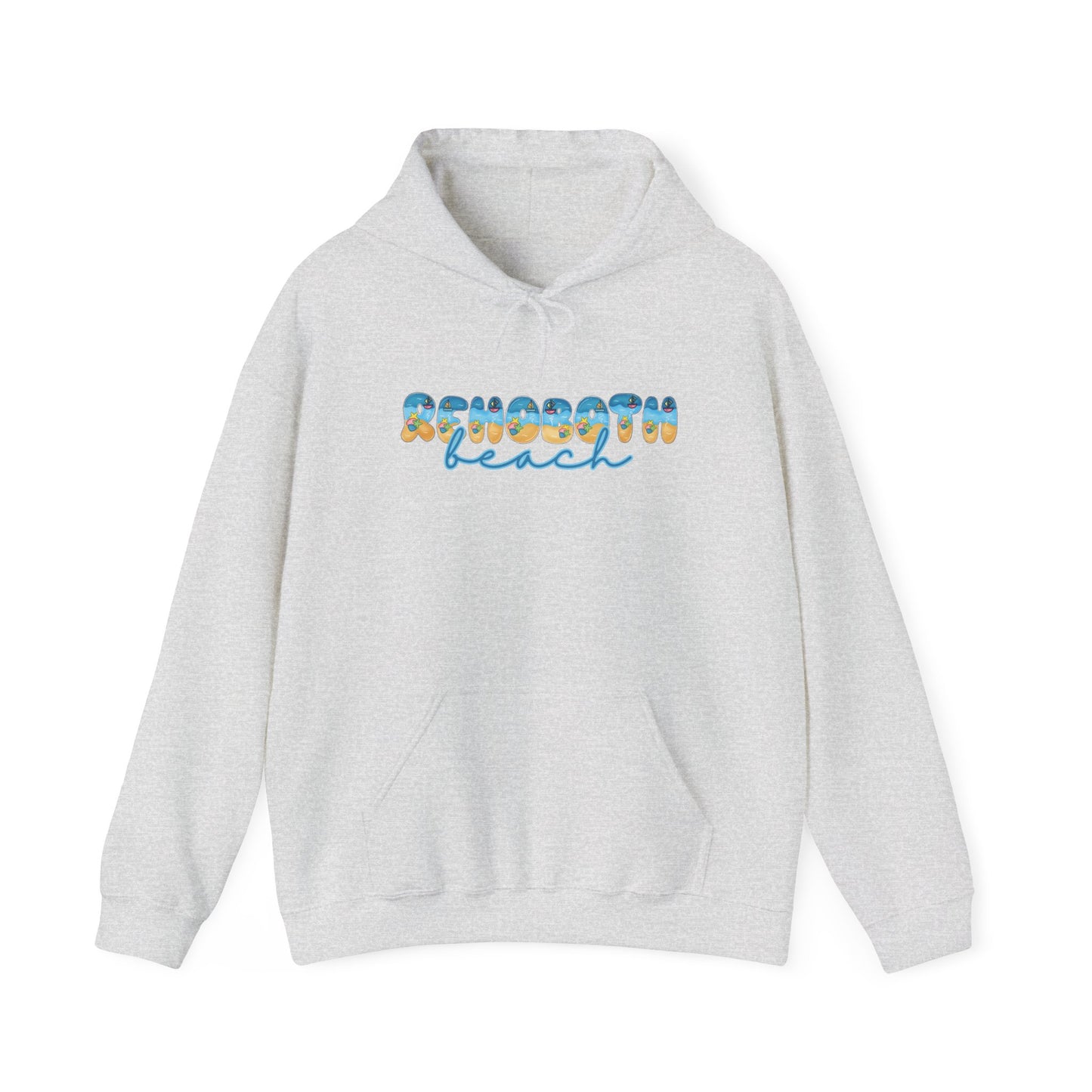 Rehoboth Beach Delaware Beach Fonts Unisex Hooded Sweatshirt Hoodie