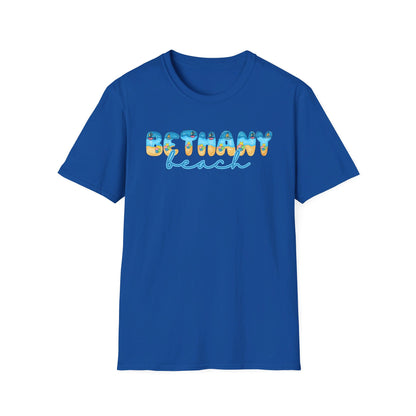 Bethany Beach Delaware Beach Fonts Unisex T-Shirt