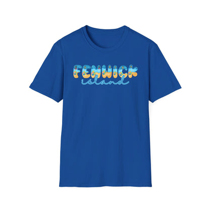 Fenwick Island Delaware Beach Fonts Unisex T-Shirt