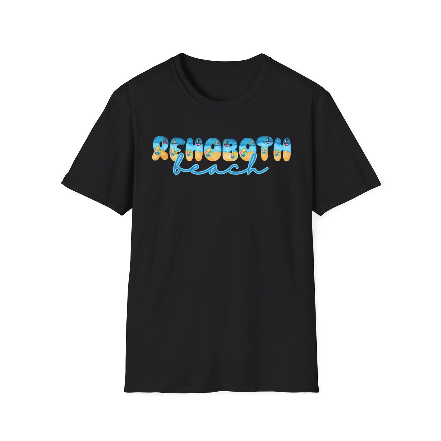 Rehoboth Beach Delaware Beach Fonts Unisex T-Shirt