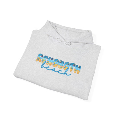 Rehoboth Beach Delaware Beach Fonts Unisex Hooded Sweatshirt Hoodie