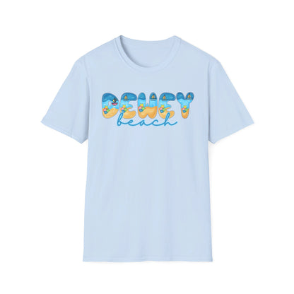 Dewey Beach Delaware Beach Fonts Unisex T-Shirt