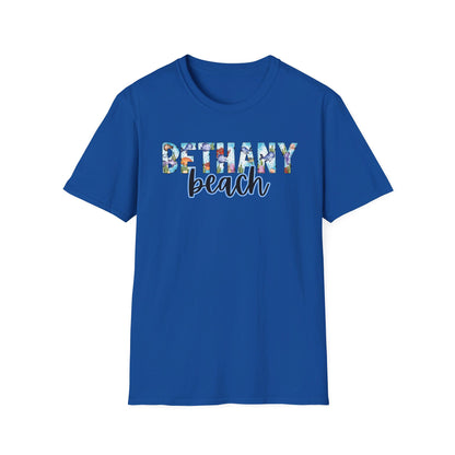 Bethany Beach Delaware Ocean Fonts Unisex T-Shirt