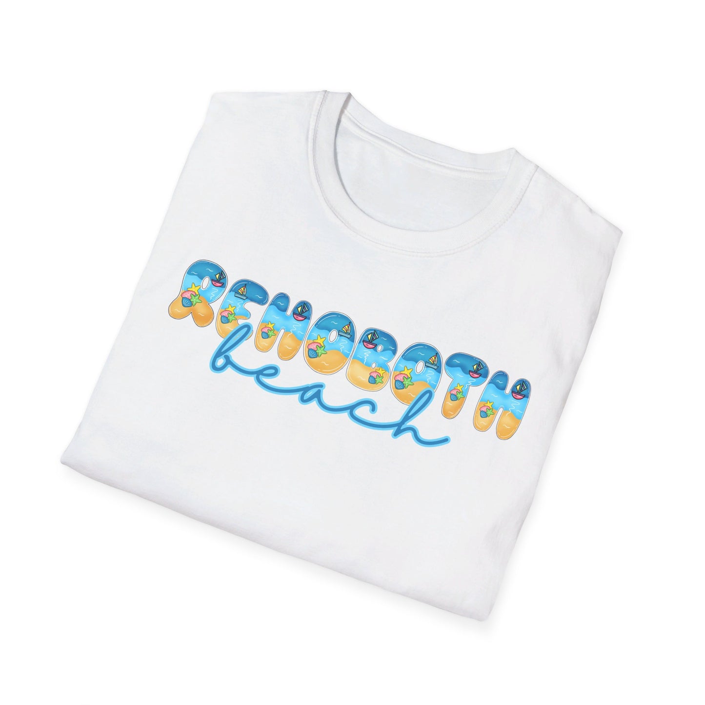 Rehoboth Beach Delaware Beach Fonts Unisex T-Shirt