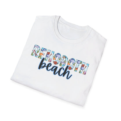 Rehoboth Beach Delaware Ocean Fonts Unisex T-Shirt