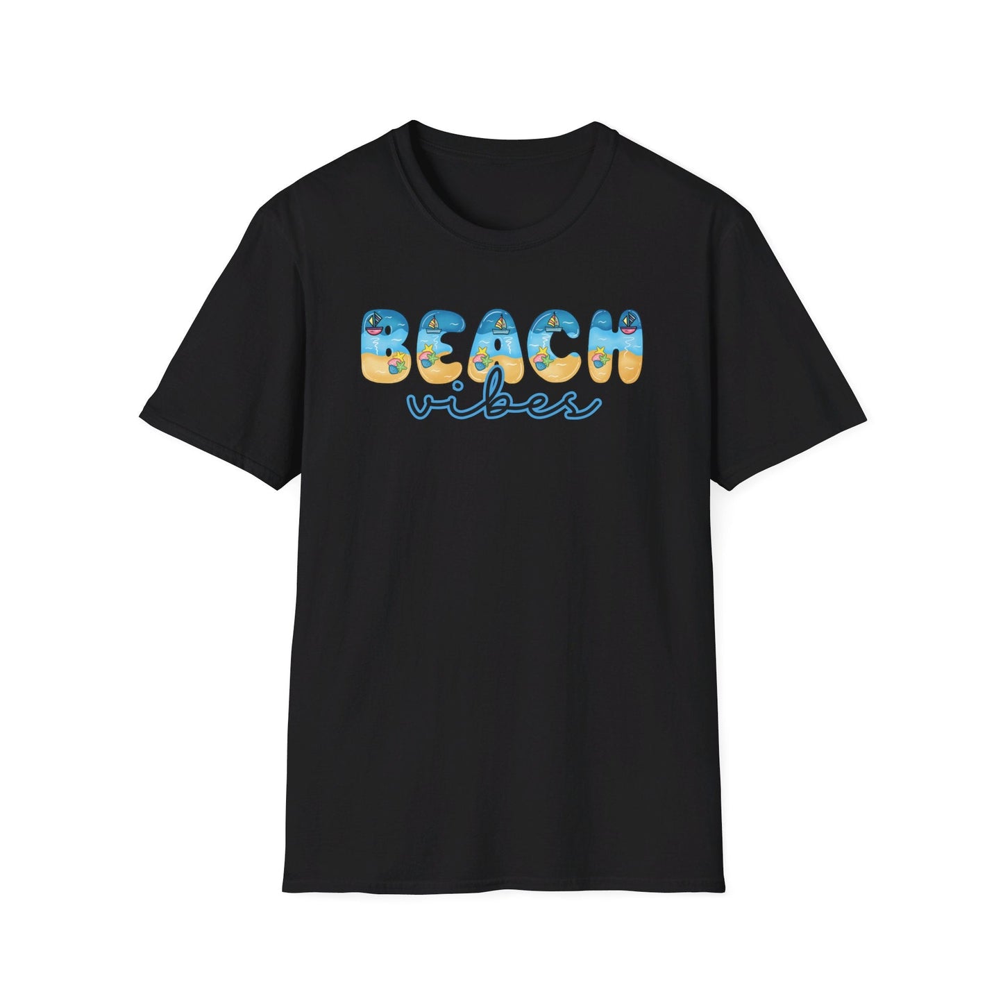 Beach Vibes Beachy Fonts Unisex T-Shirt