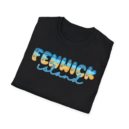 Fenwick Island Delaware Beach Fonts Unisex T-Shirt