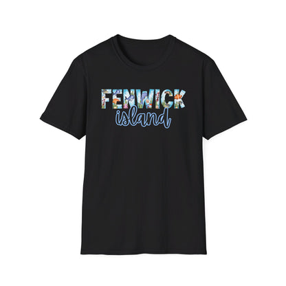 Fenwick Island Delaware Ocean Fonts Unisex T-Shirt