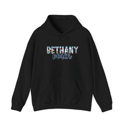 Bethany Beach Delaware Ocean Fonts Unisex Hooded Sweatshirt Hoodie