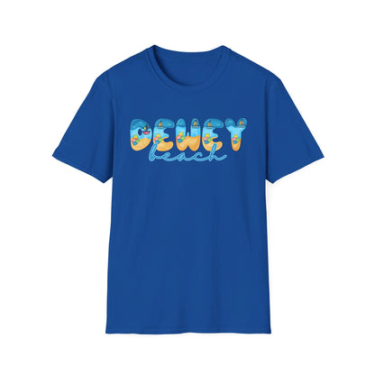 Dewey Beach Delaware Beach Fonts Unisex T-Shirt