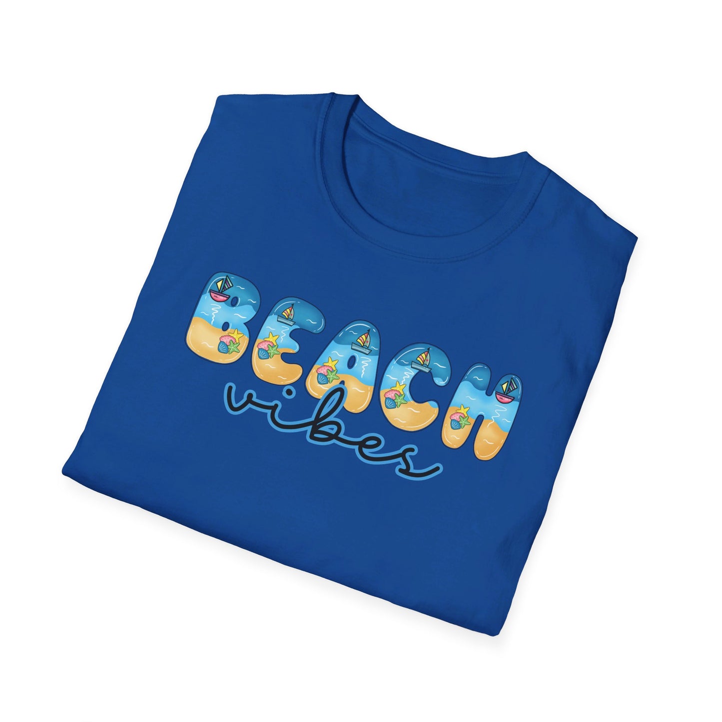 Beach Vibes Beachy Fonts Unisex T-Shirt