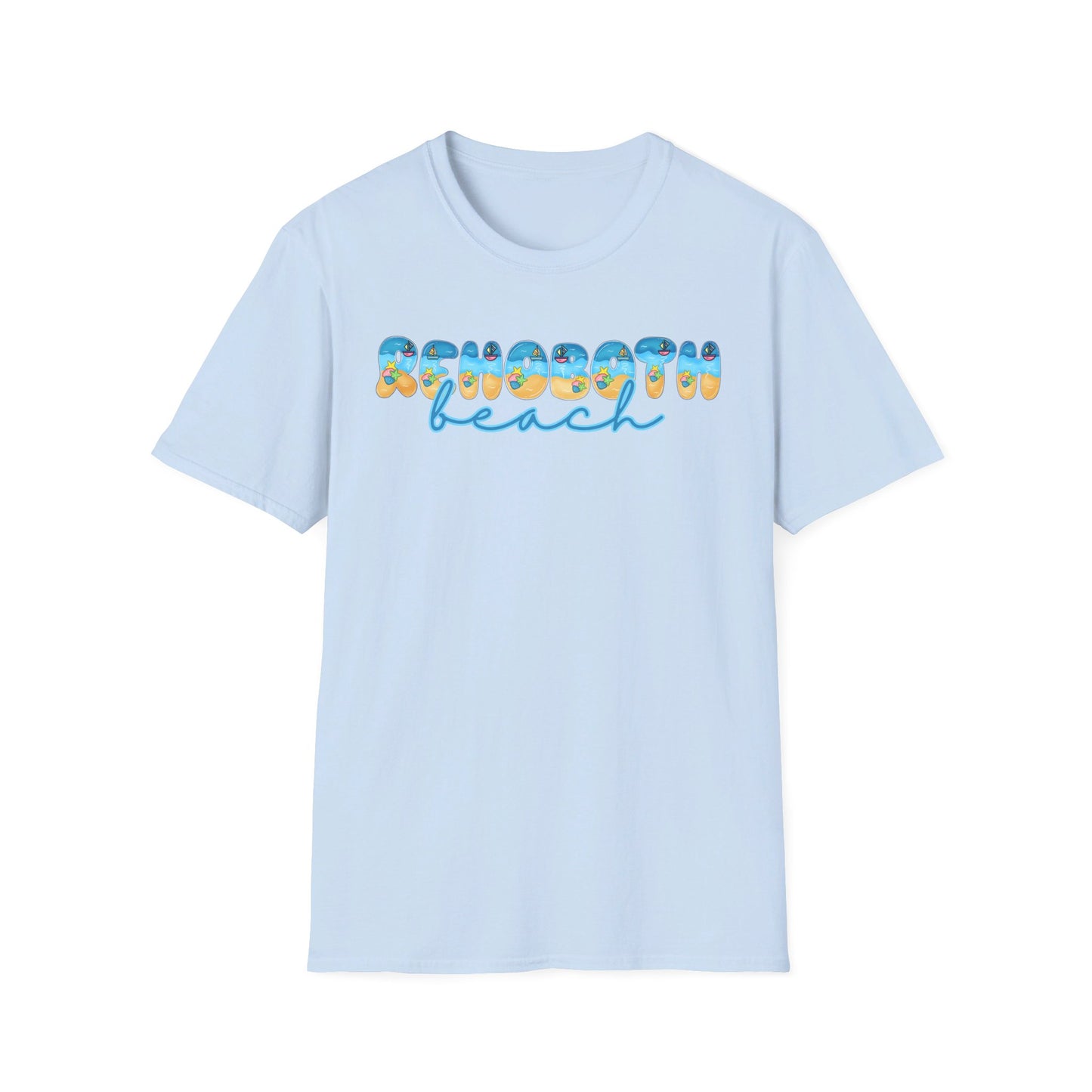 Rehoboth Beach Delaware Beach Fonts Unisex T-Shirt