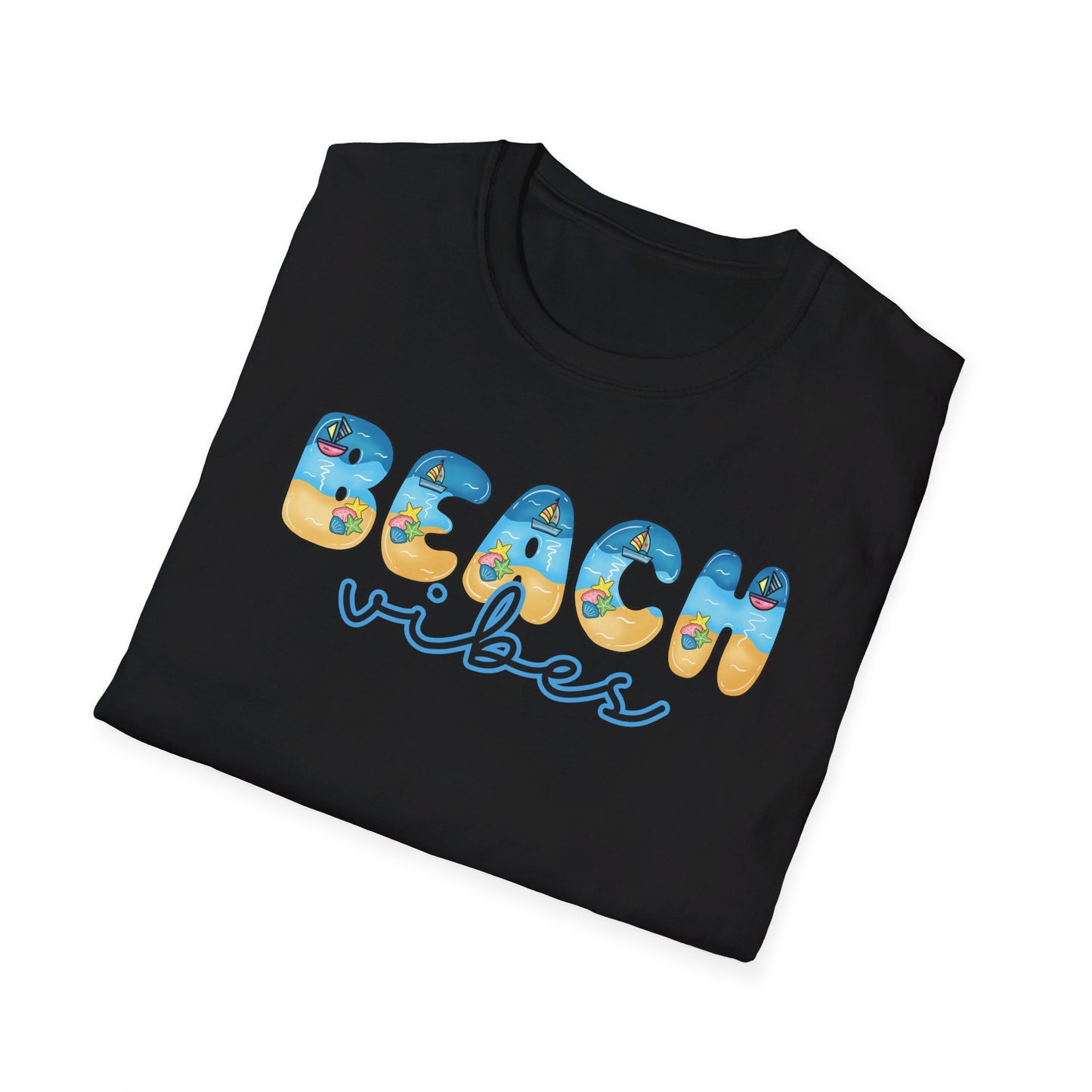 Beach Vibes Beachy Fonts Unisex T-Shirt