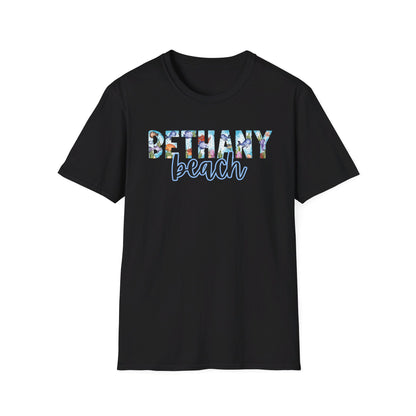 Bethany Beach Delaware Ocean Fonts Unisex T-Shirt