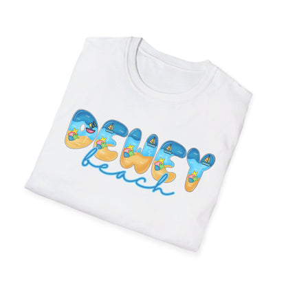 Dewey Beach Delaware Beach Fonts Unisex T-Shirt