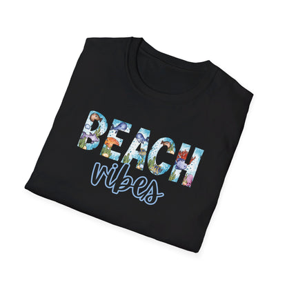 Beach Vibes Ocean Fonts Unisex T-Shirt