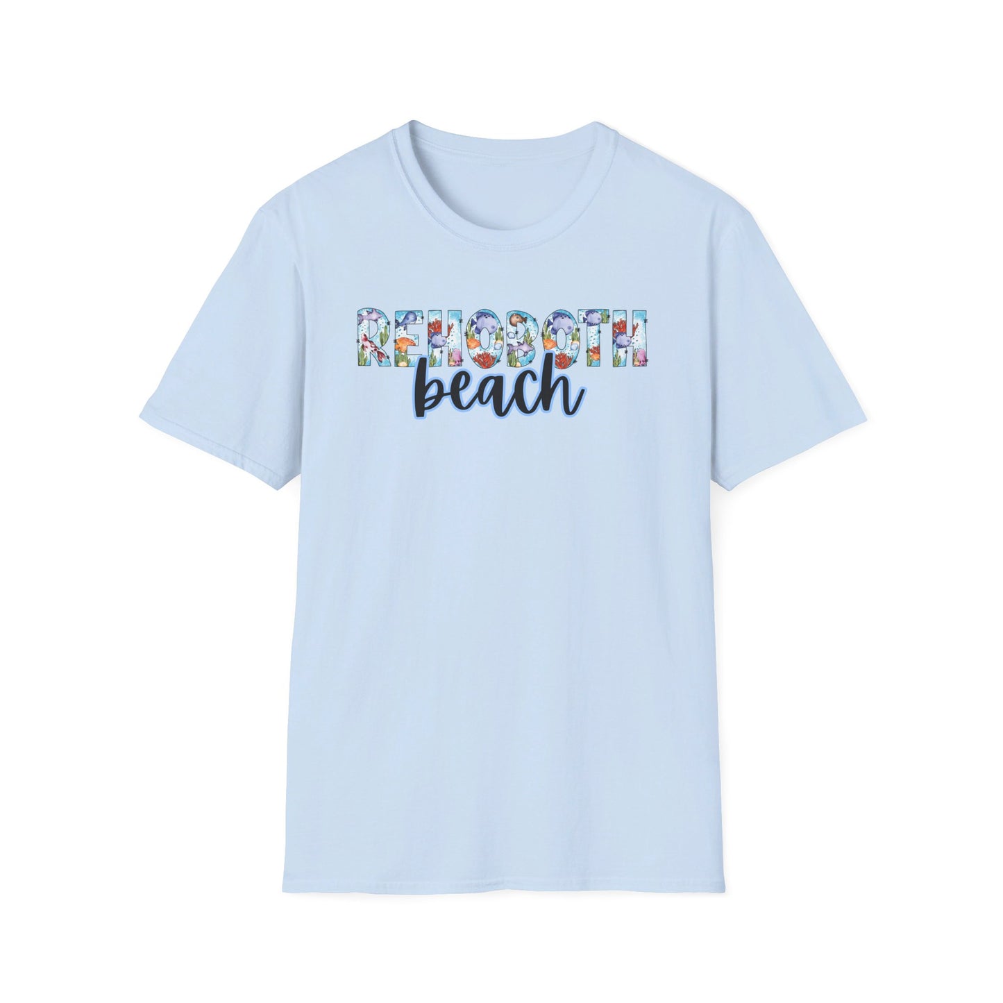 Rehoboth Beach Delaware Ocean Fonts Unisex T-Shirt