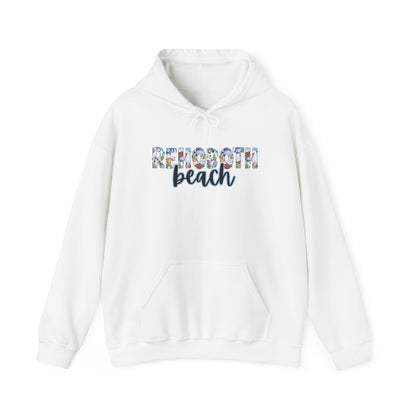 Rehoboth Beach Delaware Ocean Fonts Unisex Hooded Sweatshirt Hoodie