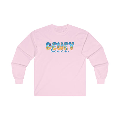 Dewey Beach Delaware Beach Fonts Unisex Long Sleeve T-Shirt