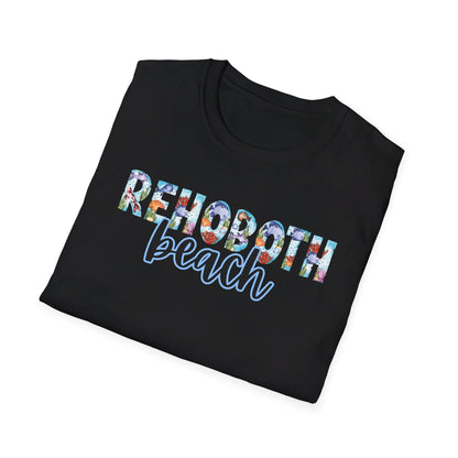 Rehoboth Beach Delaware Ocean Fonts Unisex T-Shirt