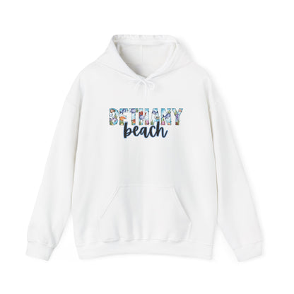 Bethany Beach Delaware Ocean Fonts Unisex Hooded Sweatshirt Hoodie