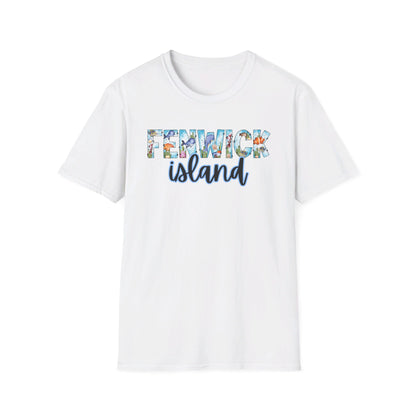 Fenwick Island Delaware Ocean Fonts Unisex T-Shirt