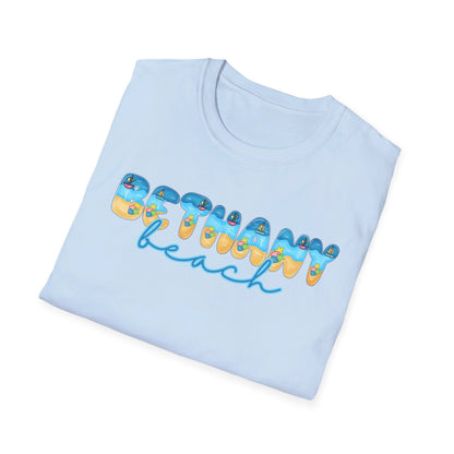 Bethany Beach Delaware Beach Fonts Unisex T-Shirt