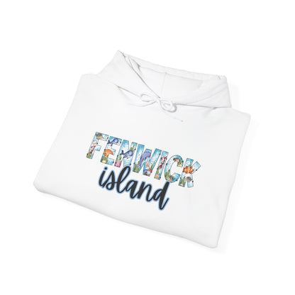 Fenwick Island Delaware Ocean Fonts Unisex Hooded Sweatshirt Hoodie