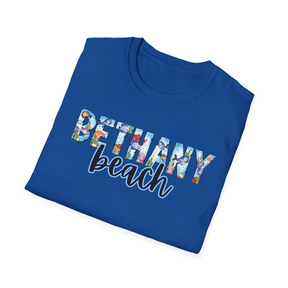 Bethany Beach Delaware Ocean Fonts Unisex T-Shirt