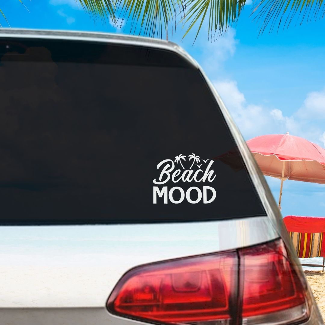 Beach Mood Vinyl Decal- 6 Colors Available