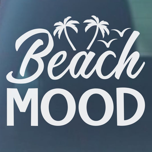 Beach Mood Vinyl Decal- 6 Colors Available