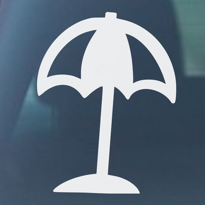 Beach Umbrella Vinyl Decal- 6 Colors Available