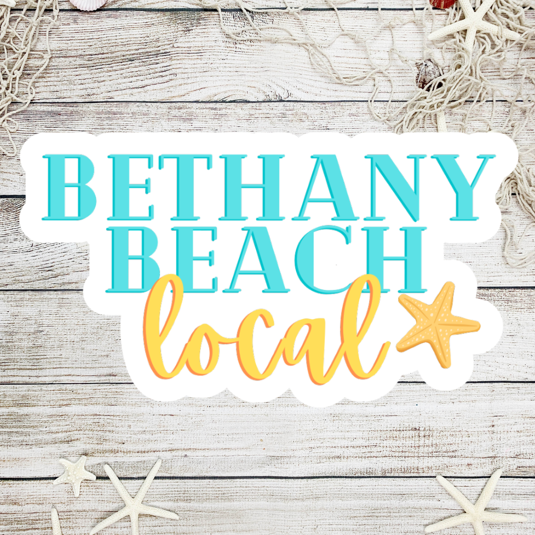 Bethany Beach Local Die Cut Sticker