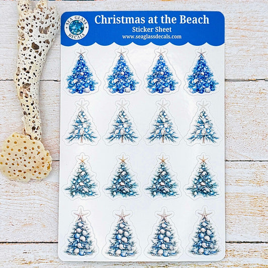 Christmas at the Beach Sticker Sheet