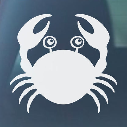 Crab Vinyl Decal - 6 Colors Available