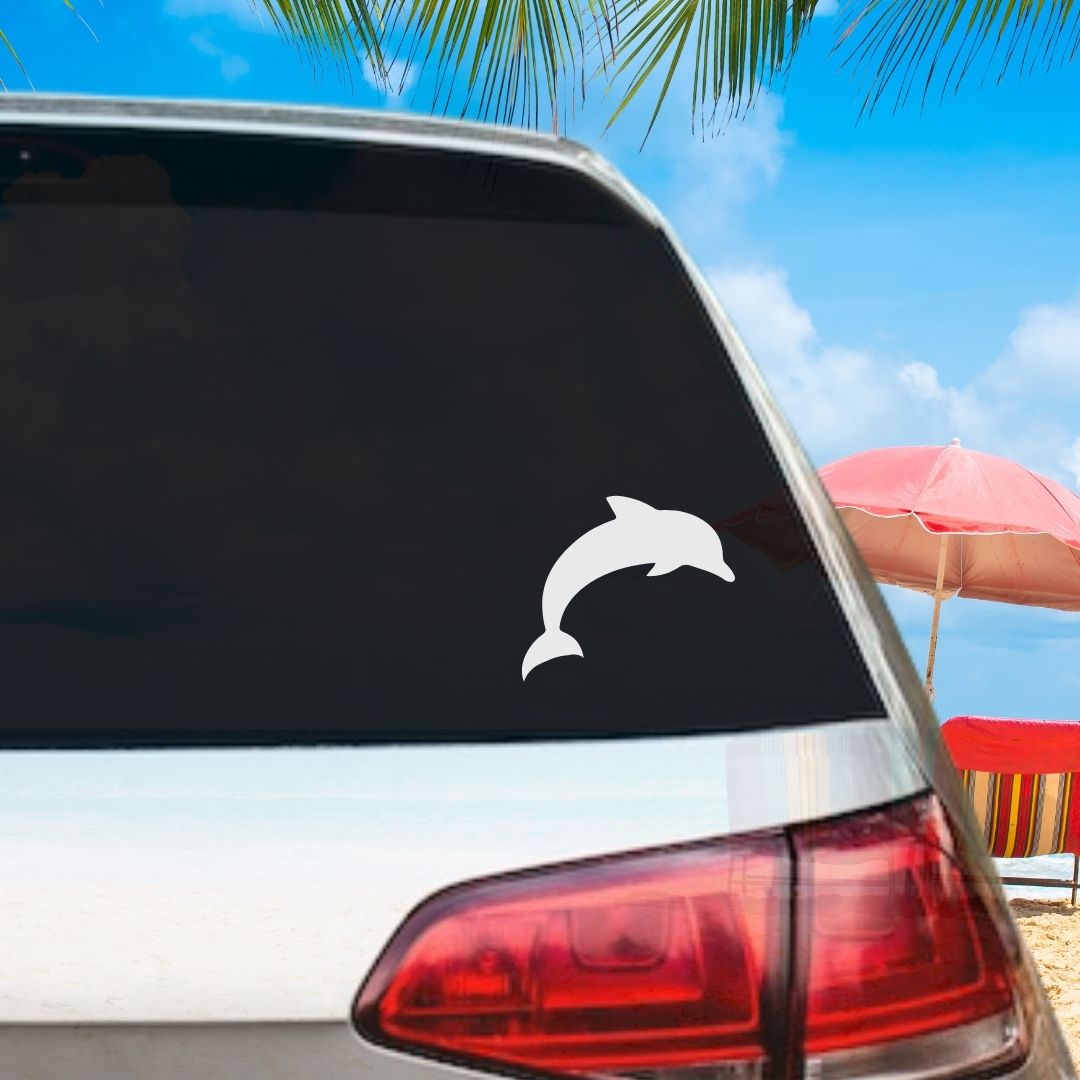 Dolphin Vinyl Decal - 6 Colors Available