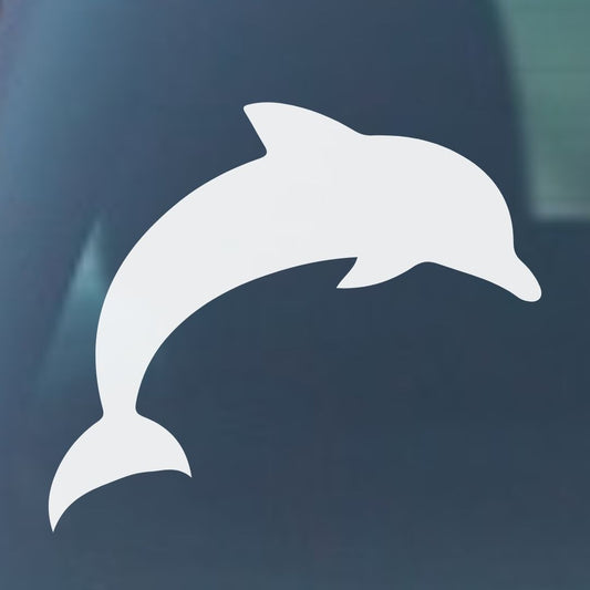 Dolphin Vinyl Decal - 6 Colors Available