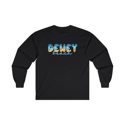 Dewey Beach Delaware Beach Fonts Unisex Long Sleeve T-Shirt