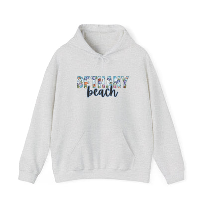 Bethany Beach Delaware Ocean Fonts Unisex Hooded Sweatshirt Hoodie