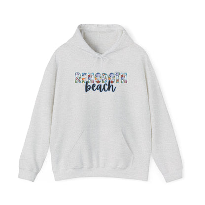 Rehoboth Beach Delaware Ocean Fonts Unisex Hooded Sweatshirt Hoodie