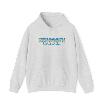 Rehoboth Beach Delaware Beach Fonts Unisex Hooded Sweatshirt Hoodie