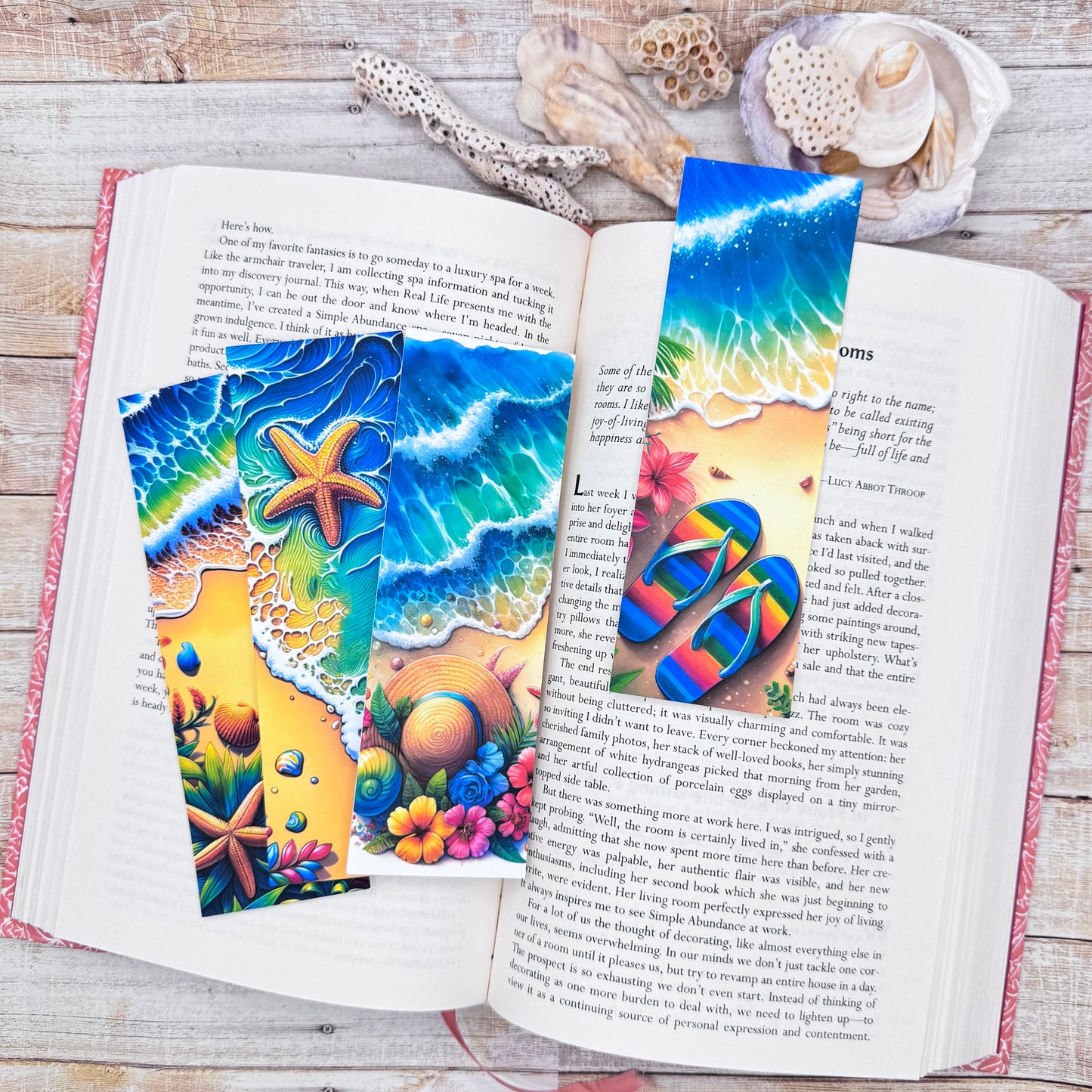 Rainbow Beach Bookmarks Set of 4 Designs